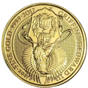 2021 Queen's Beasts 1/4 oz Gold Griffin  Coin