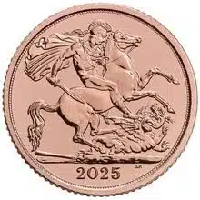2025 Great Britain Half Gold Sovereign Coin