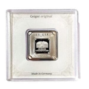 Geiger Edelmetalle 1 oz Silver Square Bar Bu .999 Fine