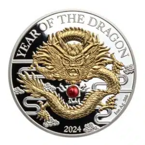 2024 Vanuatu Year of the Dragon 1 oz. Silver Proof coin