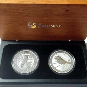 Kookaburra Anniversary 2 Coin Set 2015-2020 GEM BU
