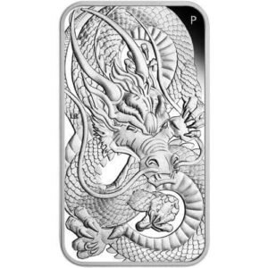 2021 Australia Dragon 1 oz Silver Proof  Coin
