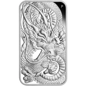 2021 Australia Dragon 1 oz Silver Proof  Coin