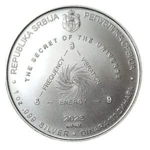 2023 Serbia 1 oz Silver Tesla 100 Dinar Coin - Secret of the Universe 2022
