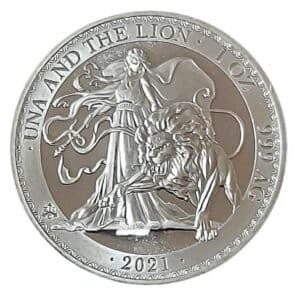 2021 St. Helena 1 oz Silver Una and the Lion Coin