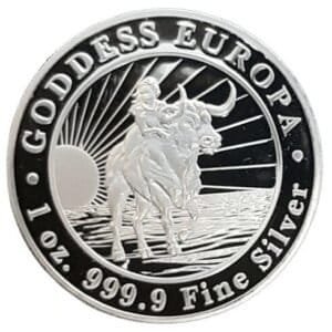 2022 Tokelau 1 oz Silver Goddess Europa Coin