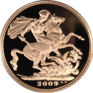2009 Gold Proof Half Sovereign Queen Elizabeth II Coin