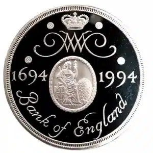 1994 Great Britain £2 Silver Piedfort Tercentenary Proof Coin